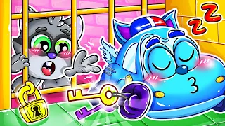 Let's Escape Color Prison😆Let's Go Super Police Car🚓🚌🚗🚑+More Nursery Rhymes by AnimalCars