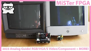 MiSTer FPGA 2023 Analog Video Guide! RGB, Component VGA, S Video and Composite! Updated