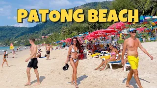 【🇹🇭 4K】Phuket 2022 Patong beach walk - Thailand