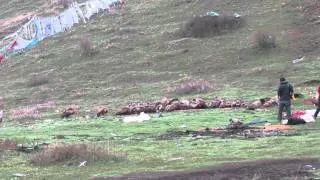 sky burial ceremony in tibet