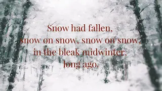 In The Bleak Midwinter (lyrics)