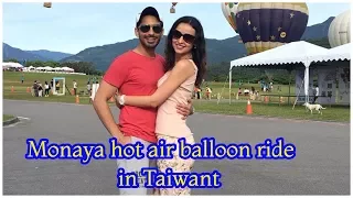 Sanaya Irani and Mohit Sehgal's hot air balloon ride in Taiwan