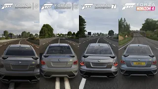 Forza 5 vs Forza 6 vs Forza 7 vs Forza Horizon 4 - 2011 HSV GTS Sound Comparison