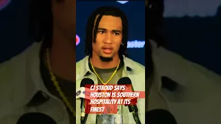 CJ Stroud says Houston Texas is Southern Hospitality at its finest. #houstontexans #football #nfl￼ ￼