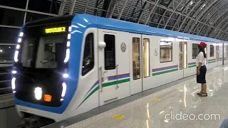 Ташкентский метрополитен. Кольцевая линия (Куйлюк). Tashkent subway. 2021