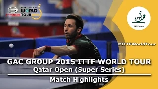 Qatar Open 2015 Highlights: SAMSONOV Vladimir vs MONTEIRO Joao (1/4)