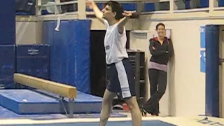 Cal Gymnastics Club WAG floor routine for NAIGC: run through at UC Berkeley gym