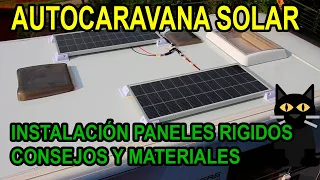 Electricidad Gratis Instalación Placas Solares Techo Autocaravanas o Camper