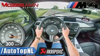 BMW M4 Akrapovic | 620HP Mosselman | 300km/h AUTOBAHN POV by AutoTopNL