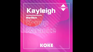 Kayleigh : Originally Performed By Marillion Karaoke Verison