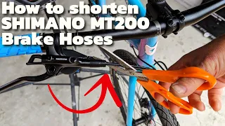 How To Shorten Shimano MT200 Hydraulic Brake Hoses