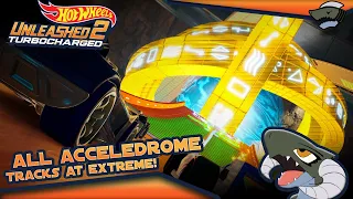 Hot Wheels Unleashed 2: All Acceledrome DLC Tracks on Extreme!