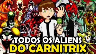 TODOS OS 22 ALIENS DO BEN 10 CLÁSSICO NO CARNITRIX!!!
