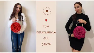 🌹TÜM DETAYLARIYLA GÜL ÇANTA🌹 / ASTAR ANLATIMLI/ ROSE BAG