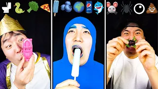 ASMR Mukbang Eating Emoji Food Challenge | Funny Mukbang | TikTok Video