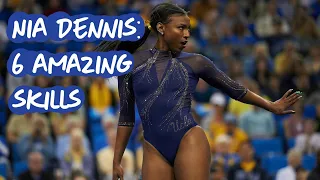 Nia Dennis 6 Top Skills (Viral Routine & Elite Gymnastics)