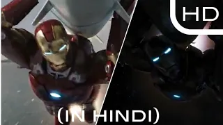 Iron man "MISSILE" scene / Iron man saves New York scenes from Avengers[2012] movie in hindi (hd)...