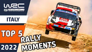 Top 5 Moments, Crashes and Battles from WRC Rally Italia Sardegna 2022