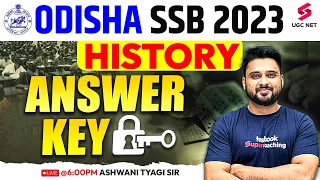 SSB Odisha 2023 Answer Key | Odisha SSB 2023 History Answer Key | SSB Odisha Answer Key |Ashwani Sir