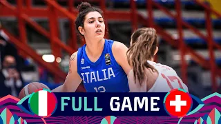 Italy v Switzerland | Full Basketball Game | FIBA Women's EuroBasket 2023 Qualifiers