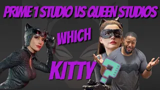 QueenStudios Catwoman vs Prime 1 Studio Lee Bermejo Catwoman|Statue Chat