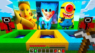 ВЫБЕРИ ПРАВИЛЬНУЮ ЯМУ ПОРТАЛ POPPY PLAYTIME ХАГГИ ВАГГИ ИГРА В КАЛЬМАРА МИНЬОНЫ ЛОВУШКИ МАЙНКРАФТ