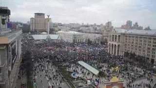 Руслана з євромайданом виконує гімн України