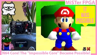 MiSTer FPGA N64 Core Was Impossible I Heard? How Far Nintendo 64 Has Come in Three Months on MiSTer