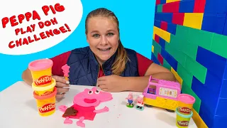 Assistant Hosts the Peppa Pig Play Doh Playoff In her Box Fort