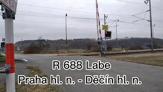 Železniční přejezd Dolní Beřkovice 27.11.2021 / Czech railroad crossing