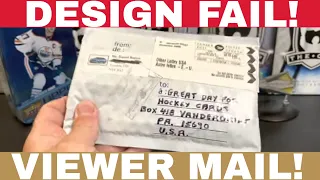 Design FAIL! Opening up some hockey card viewer MAIL!