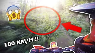 JE ME PREND UN ARBRE À 100 KM/H EN ENDURO ! 😱 - KTM 300 EXC