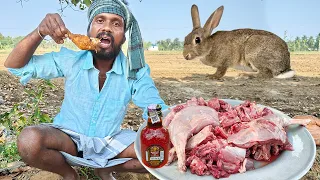 Rabbit gravy !! Prepared by VILLAGE MAN || Rum Gravy  Drinking and Eating