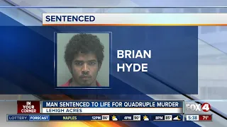 Man gets life sentence for killing family with machete