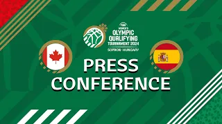 Canada v Spain - Press Conference  | FIBA Women's Olympic Qualifying Tournament Hungary 2024