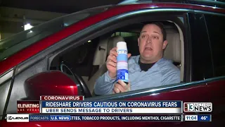 Rideshare drivers cautious over coronavirus