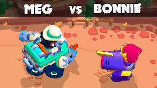 Bonnie Vs Meg | 1vs1 Brawl Stars