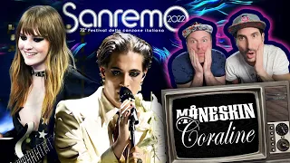 Måneskin - EMOTION and GOOSEBUMPS! Coraline, live @ Sanremo [rock reaction]