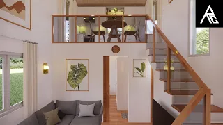 Unique Loft-Type Tiny House Design Idea (4x6 Meters Only)