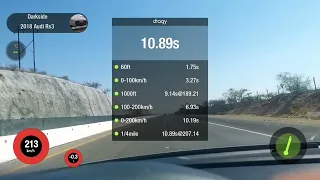 Audi RS3 1/4 mile Dragy Run 10s ¡ 3.2 sec 0-100 !