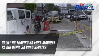 Daloy ng trapiko sa EDSA mabigat pa rin dahil sa road repairs | TV Patrol