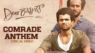 Dear Comrade Anthem - Kannada | Vijay Deverakonda | Rashmika | Bharat Kamma