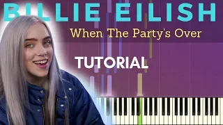 Billie Eilish - When The Party's Over | Synthesia Tutorial | JTP Covers & Gustav Astep