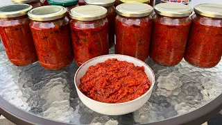 🥰 Përgatitje për dimër LLUTENIC me speca të kuq dhe domate 🤩🤩🤩🤩