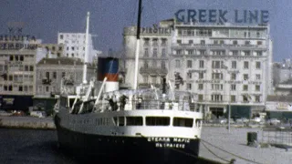 Piraeus, Greece 1963 (silent color 8mm film, archival footage)