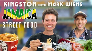 Ultimate Kingston Jamaica STREET FOOD Tour with @MarkWiens! Spicy Crab Pot, Jerk Chicken & KFC!