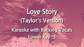Love Story (Taylor's Version) (Lower Key -3) Karaoke with Backing Vocals