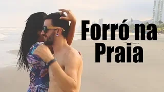 DANÇANDO FORRÓ NA PRAIA GRANDE DANILO RICCI E THAMYRA MIRANDA