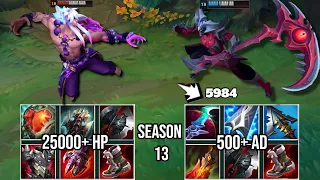 25K HP SETT vs KAYN SEASON 13 FULL BUILD FIGHTS & Best Moments!