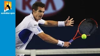 2010 Mens Singles Semi Finals Marin Cilic v Andy Murray shot of the year | Australian Open